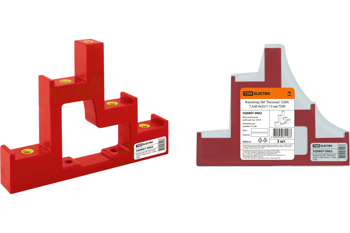 Изолятор TDM SM Лесенка 530 А, 7.5 кВ, 4x25/1-15 мм SQ0807-0062 ...