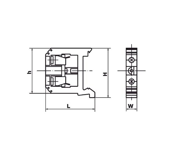 Клеммная колодка IEK ЗНИ-6PEN 6 кв.мм JXB-земля YZN20-006-K52 9720748