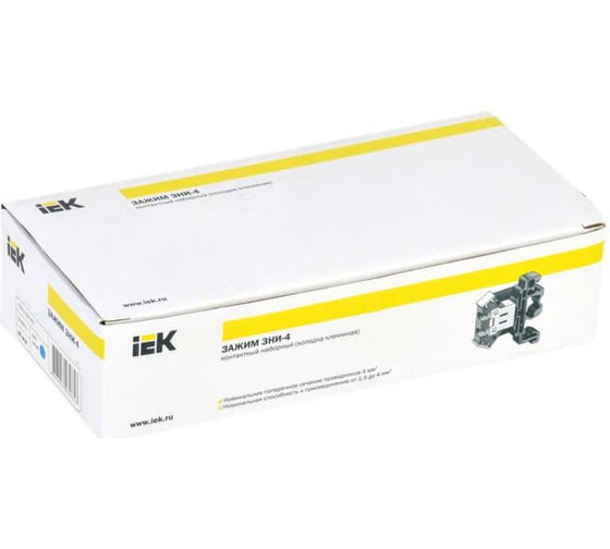 Наборный зажим IEK ЗНИ-4кв.мм JXB35А синий 60 шт. YZN10-004-K07