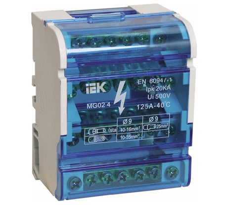 Нулевая шина в корпусе 4х7 IEK YND10-4-07-100