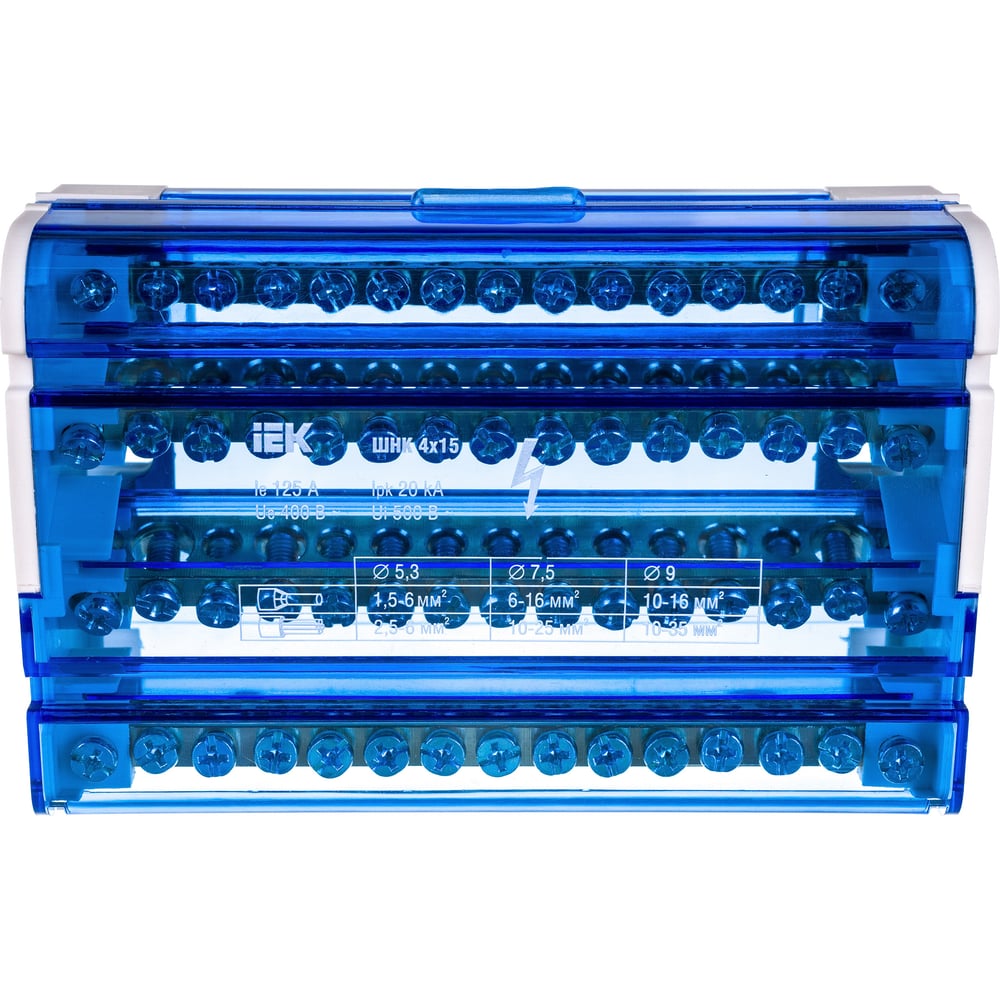 Нулевая шина в корпусе, 4х15 IEK YND10-4-15-125 - выгодная цена, отзывы ...