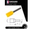 Наконечник-гильза Grisard Electric Е 1,0-08 1мм2 с изолированным фланцем желтый (100шт) (E1008) GRE-014-0021 3
