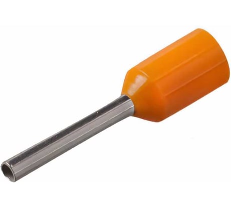 Наконечник-гильза Grisard Electric Е 0,5-08 0,5мм2 с изолированным фланцем оранжевый (100шт) GE (E0508) GRE-014-0031