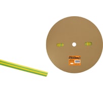 Термоусадочная трубка TDM ELECTRIC ТУТнг 4/2 желто-зеленая (200 метров/ролл) SQ0518-0129