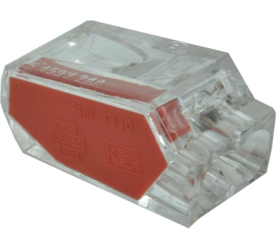 Соединительный 2-х проводной клеммник KOPOS TYP017 (XX) 1,0-2,5мм2, 24А, 450 В 100 штук TYP017_XX 1