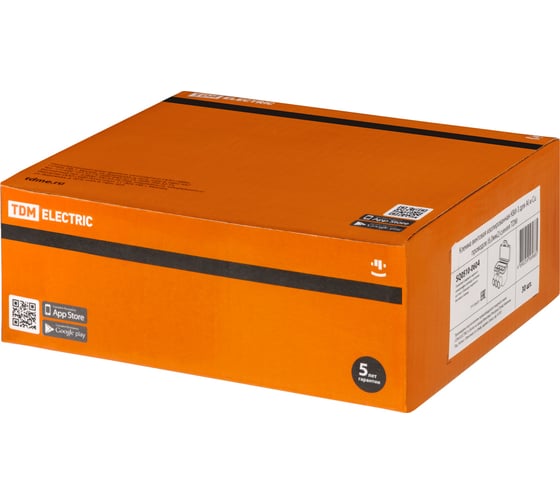 Винтовая изолированная клемма TDM ELECTRIC КВИ-3 для Al и Cu проводов 6 кв. мм, синяя SQ0510-0604
