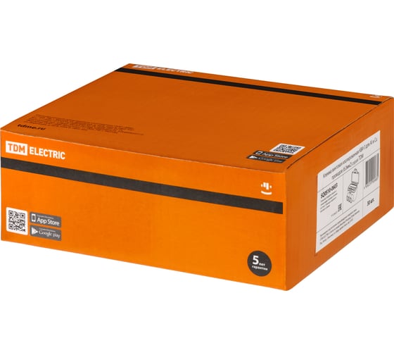Винтовая изолированная клемма TDM ELECTRIC КВИ-3 для Al и Cu проводов 6 кв. мм, серая SQ0510-0603