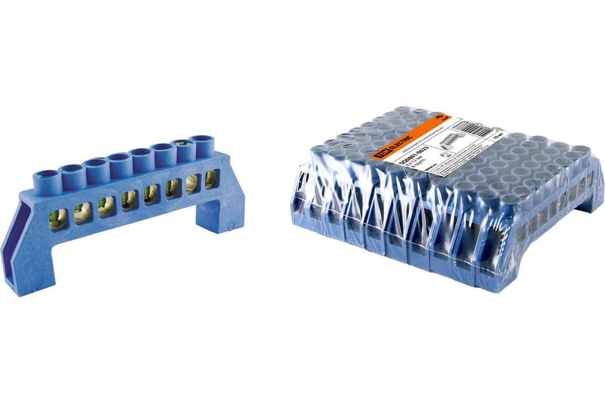 Шина TDM N нулевая в изоляторе 8х12мм 8 групп SQ0801-0023 - выгодная ...