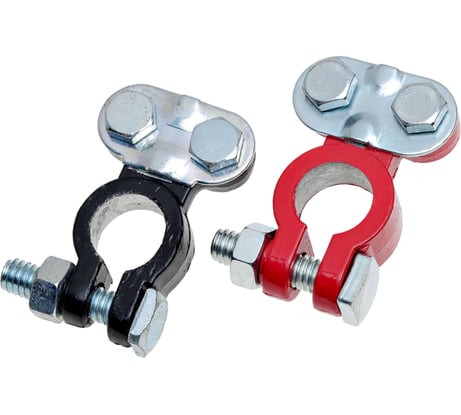 Клеммы АКБ в комплекте StartVOLT свинец, прижимная планка до 50 мм SBT 007