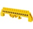 Шина TDM ELECTRIC PE земля, в желтом изоляторе, на DIN-рейку 8x12 мм, 14 групп SQ0801-0218 1