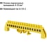 Шина TDM ELECTRIC PE земля, в желтом изоляторе, на DIN-рейку 8x12 мм, 16 групп, в упаковке 10 штук SQ0801-0219 4