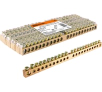 Шина TDM ELECTRIC N нулевая, 6x9 мм, 24/1, 24 группы, крепеж по центру SQ0801-0046