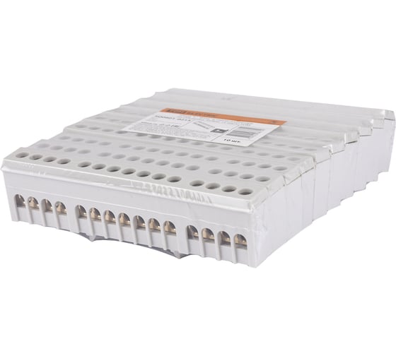 Шина TDM ELECTRIC L фаза, в сером изоляторе, на DIN-рейку, 6x9 мм, 15 групп SQ0801-0213