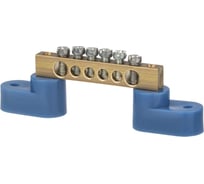 Шина TDM ELECTRIC N нулевая, 6x9 мм, на двух угл. изоляторах 6 групп SQ0801-0401