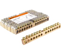 Нулевая "N" шина TDM ELECTRIC 8x12мм 14/1 (14групп/крепеж по центру) SQ0801-0006