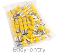 Штыревой втулочный изолированный наконечник EKF PROxima НШвИ 70,0-20, 50 шт. nhvi-70.0-20