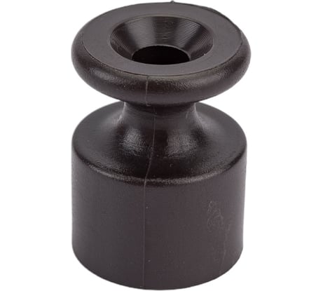 Изолятор для наружного монтажа Bironi пластик, цвет коричневый, 10 штук/упаковка B1-551-22-10