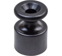Изолятор для наружного монтажа Bironi пластик, цвет черный, 100 штук/упаковка B1-551-23-100