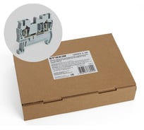 Самозажимной 2-проводной проходной зажим STEKKER ЗНИ - 2,5, JXB ST 2,5, серый LD552-1-25, 100шт, 39951