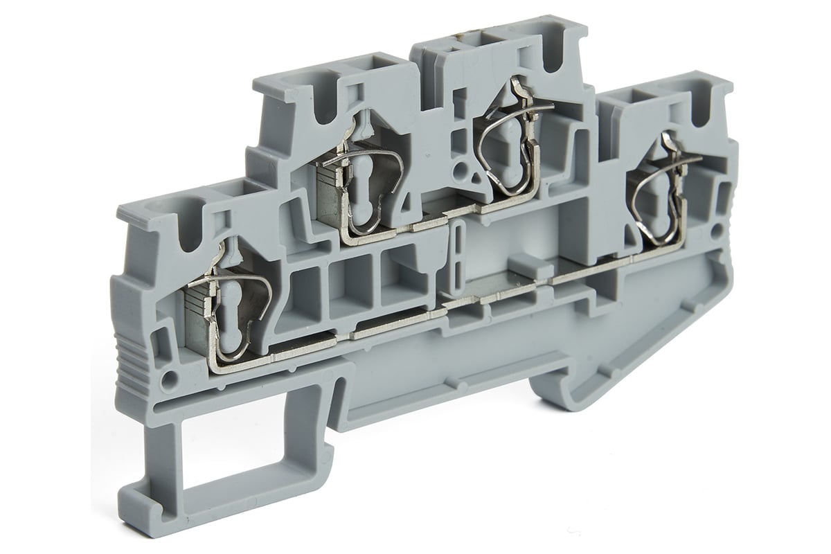 Самозажимной 4-проводной проходной зажим STEKKER 2 уровня ЗНИ - 4.0 ...