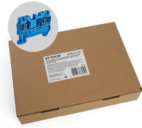 Самозажимной 2-проводной проходной зажим STEKKER ЗНИ - 2,5, JXB ST 2,5, синий LD552-2-25 39955