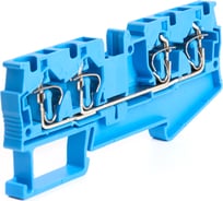 Самозажимной зажим STEKKER 4-проводной проходной ЗНИ - 4.0, JXB ST 4, синий LD554-2-40 39972