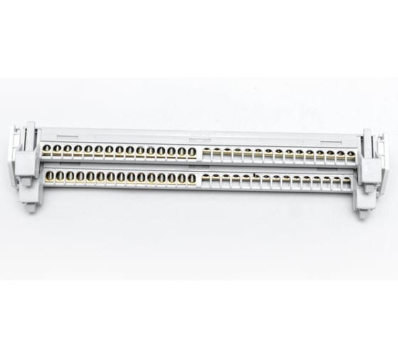 Изолированная шина TEHNOPLAST 4x15 отверстий дополнительный держатель IS60 PN133061