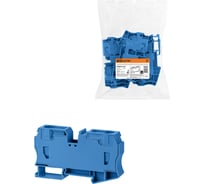 Клеммный безвинтовой зажим TDM ELECTRIC зкб 35мм2 125а с заглушкой синий SQ0822-0145