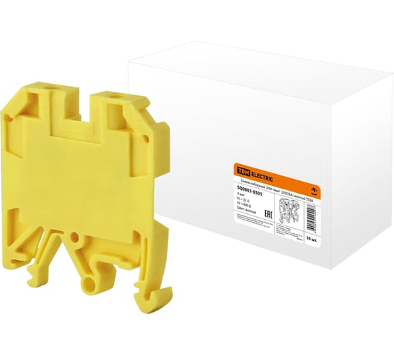 Наборный зажим TDM ELECTRIC зни-4мм2 (jxb35а) желтый SQ0803-0501