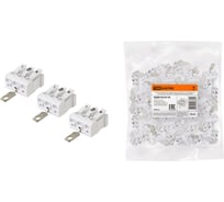 Пружинная соединительная клемма TDM ELECTRIC кспнз3-l+n+pe, 16 a, с монтажной ножкой и заземлением под винт SQ0510-0110