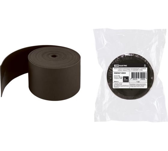 Термоусаживаемая лента TDM черная лтик-10-50x5000-ч SQ0567-0004 1
