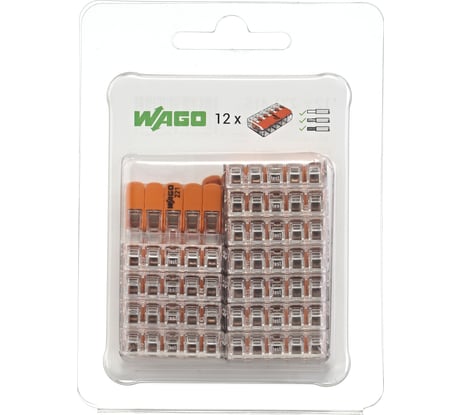 Клеммы в блистерной упаковке WAGO 12шт 221-415-12 221-415/12