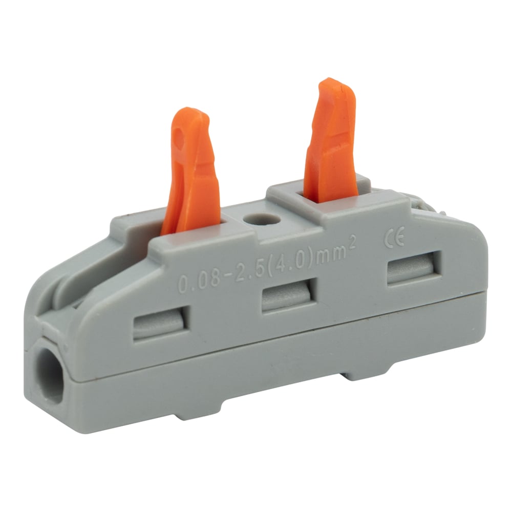 Проходная клемма REXANT СМК 222-421, 1 полюс, 0,08-4 мм2, серая, 5 шт ...