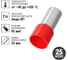 Наконечник-гильза TDM ELECTRIC е95-25 95мм2 с изолированным фланцем (25шт) SQ0512-0030 2