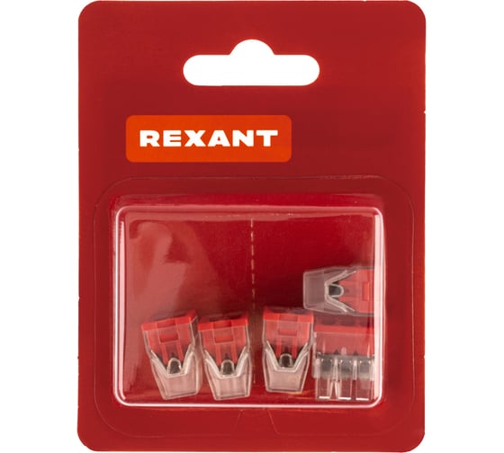 Экспресс-клемма REXANT СМК 2273-206, 6-проводная 0.5-2.5 мм2, прозрачная, 5 шт. 07-3209-5