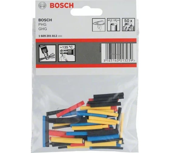 Кембрики 1.6-4.8мм 50шт Bosch 1.609.201.812