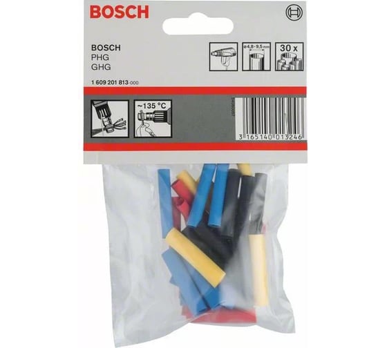 Кембрики 30 шт. (4,8-9,5 мм) Bosch 1.609.201.813