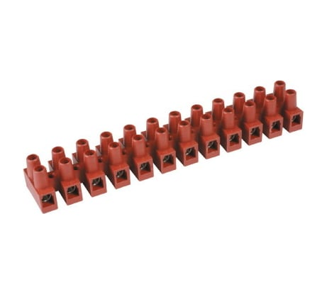 Клемник DKC, фибергласс, 12р, 150°С, 450V, 24A, 2,5мм.кв. 43212FV