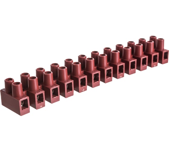 Клемник DKC, фибергласс, 12р, 150°С, 450V, 24A, 2,5мм.кв. 43212FV