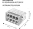 Строительно-монтажная клемма TDM ELECTRIC кбм-2273-248 (2,5мм2) с пастой SQ0517-0117 3