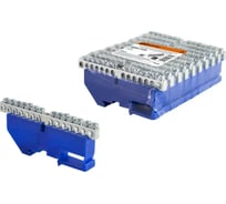 Нулевая шина "n" TDM с изолятором на din-рейку 6x9мм стойка бол. 14 групп никелированная SQ0801-0330