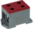 Клемма INPIN 4 подключения 25-150мм2 1000V 250/320А красная KL1501P2WRD 1