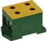 Клемма INPIN 4 подключения 25-150мм2 1000V 250/320А желто-зеленая KL1501P2WYG 1