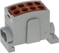 Клемма INPIN 4 подключения 2,5-16мм2 1000V 100А коричневая HL25/161P2WBN