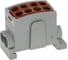 Клемма INPIN 4 подключения 2,5-16мм2 1000V 100А коричневая HL25/161P2WBN 1
