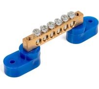 Шина КВТ n "ноль" на 2-х изол шни-6x9-14 син 87187