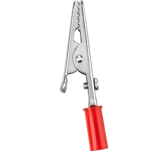 Зажим крокодил TDM ELECTRIC ЗК 15А 53мм красный 10шт SQ0541-0007