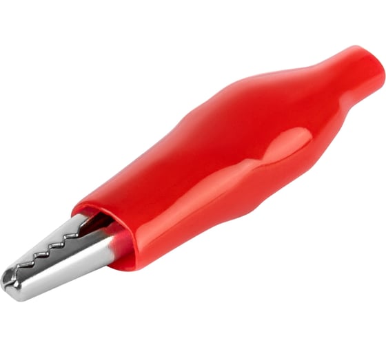 Зажим крокодил TDM ELECTRIC ЗКИ 5А 46мм в изоляции красный 10шт SQ0541-0003