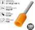 Наконечник-гильза TDM ELECTRIC Е0508 0,5мм2 с изолированным фланцем 100шт SQ0512-0012 2
