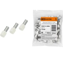 Наконечник-гильза TDM ELECTRIC Е10-12 10мм2 с изолированным фланцем 100шт SQ0512-0006